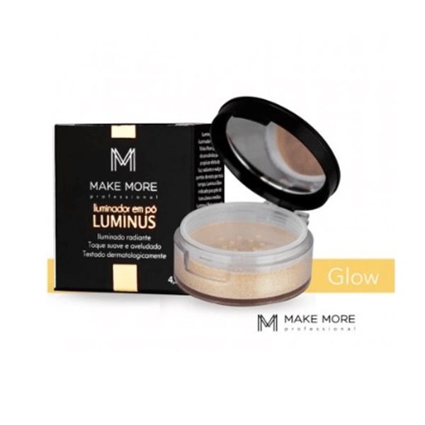 Iluminador em Pó Facial Luminous 4,5g Glow - Make More
